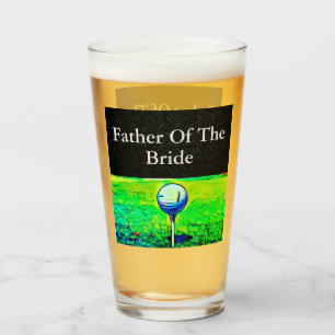 Copo De Pint Pai do Solteiro de Casamento Esportivo de Golfe da