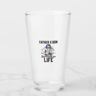 Copo De Pint Pai e Filho Melhores Amigos para a Vida Puzzle Rib