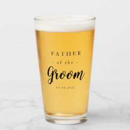 Copo De Pint Pai Elegante do Groom