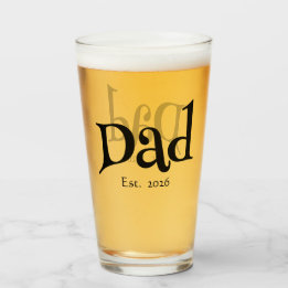 Copo De Pint Pai Fundado Novo Texto Divertido Pai Negrito Cerve