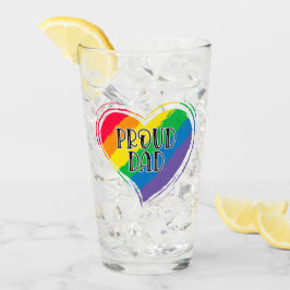 Copo De Pint Pai LGBT Orgulho gay Mês do Sinalizador do Coração