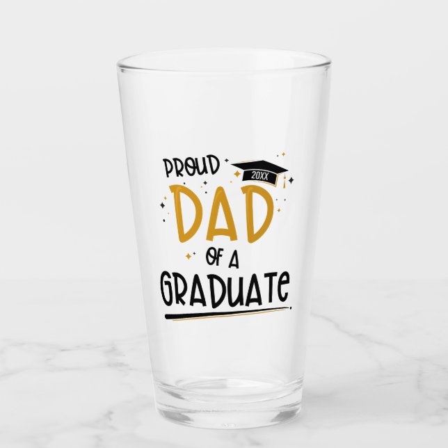 Copo De Pint Pai orgulhoso de um Formando (Frente)