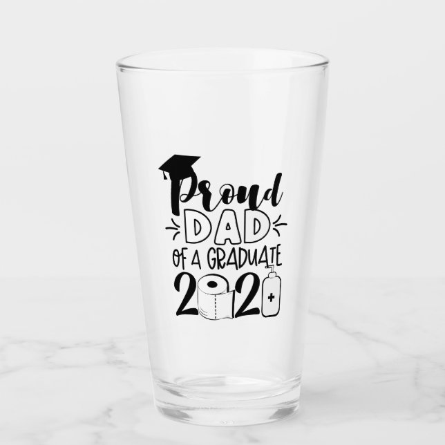 Copo De Pint Pai orgulhoso de um Formando - 2021 (Frente)