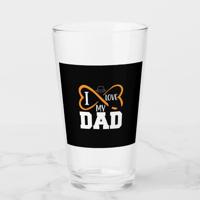 Copo De Pint Pai Presente Eu Amo Meu Pai (Frente)