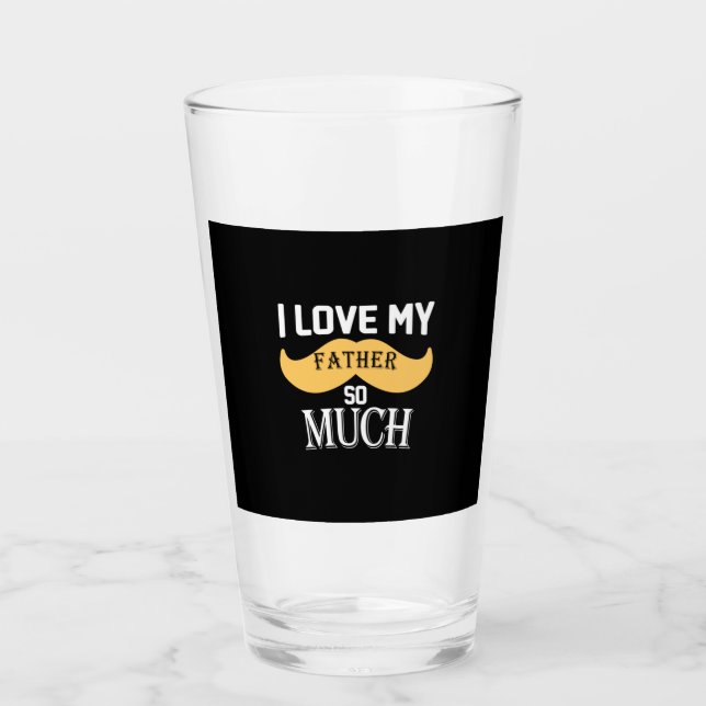 Copo De Pint Pai Presente Eu Amo Tanto Meu Pai (Frente)