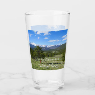 Copo De Pint Paisagem Cênica da Vista da Montanha Rochosa