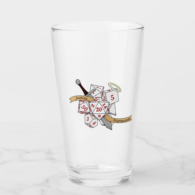 Copo De Pint Paladin Dice Design (Frente)