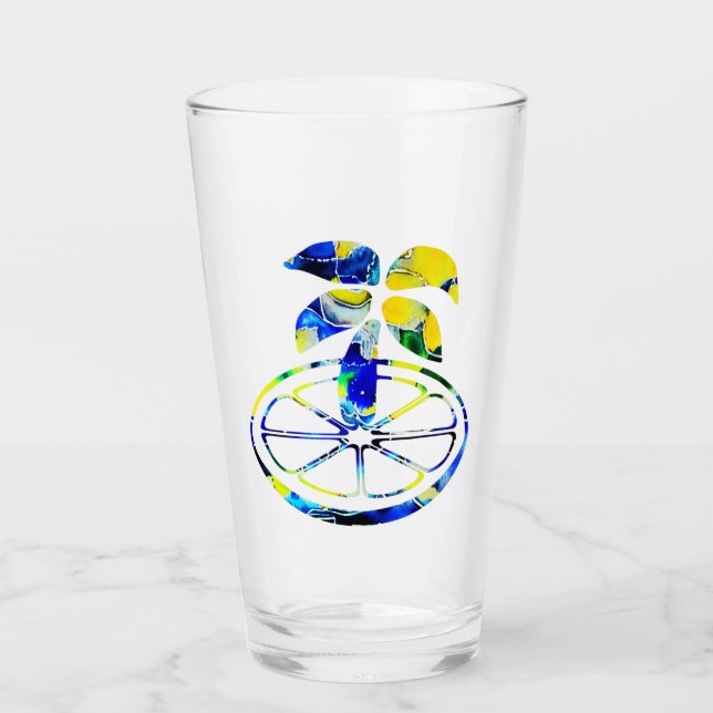 Copo De Pint Palme auf einer Orangenscheibe (Frente)