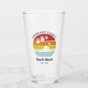 Copo De Pint Palmeiras de Verão da Família Beach House