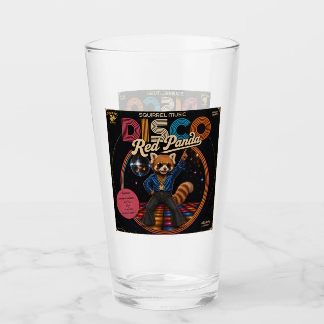Copo De Pint Panda Vermelho Disco (Frente)