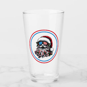 Copo De Pint Papais noeis de Natal patrióticos/americanos