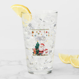 Copo De Pint Papais noeis engraçados, Snowman, Reindeer Feliz N