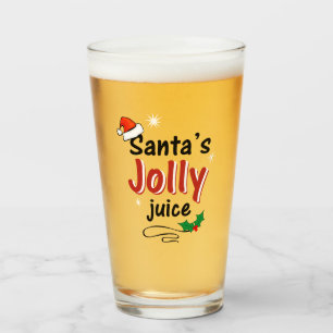Copo De Pint Papais noeis Jolly Juice Christmas Beer Glass