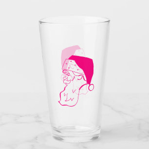 Copo De Pint Papais noeis Retro-Rosa
