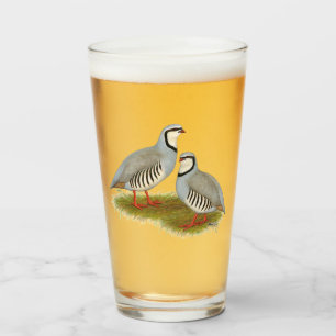 Copo De Pint Par de Chukar Partridge