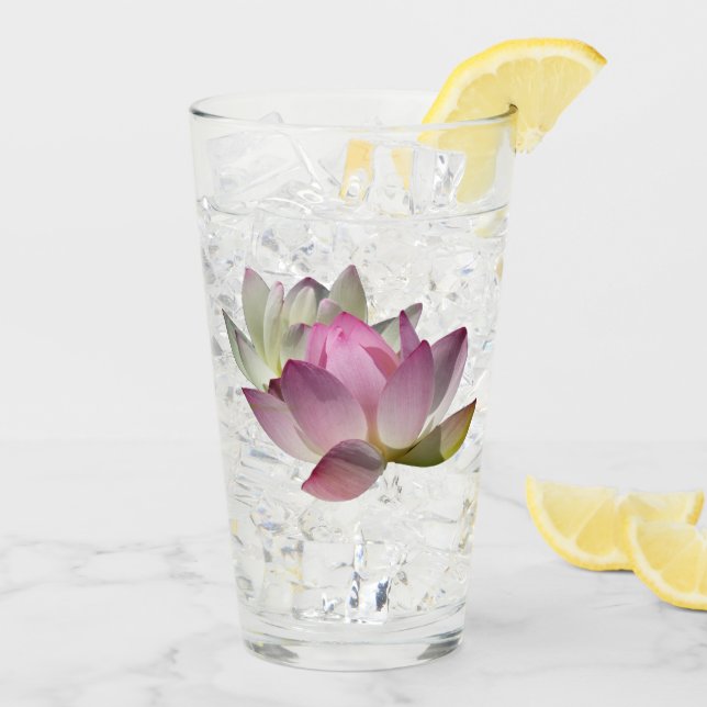 Copo De Pint Par de Flores de Lotus II (Gelo traseiro)