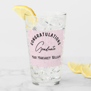 Copo De Pint Parabéns Graduado Faixa Rosa 16oz