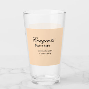 Copo De Pint Parabéns graduado nome universidade turma de 20XX 