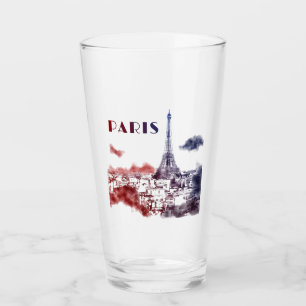 Copo De Pint Paris City Skyline Eifel Tower Viagem França