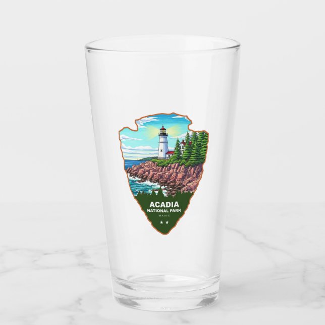 Copo De Pint Parque Nacional Acadia Maine Arrowhead (Frente)