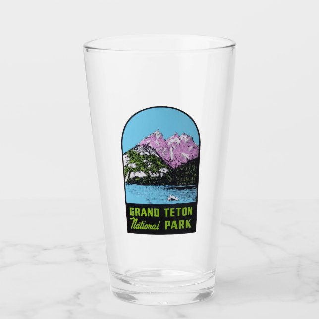 Copo De Pint Parque Nacional Grand Teton - Pint Glass (Frente)