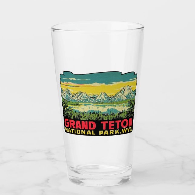 Copo De Pint Parque Nacional Grand Teton - Pint Glass (Frente)