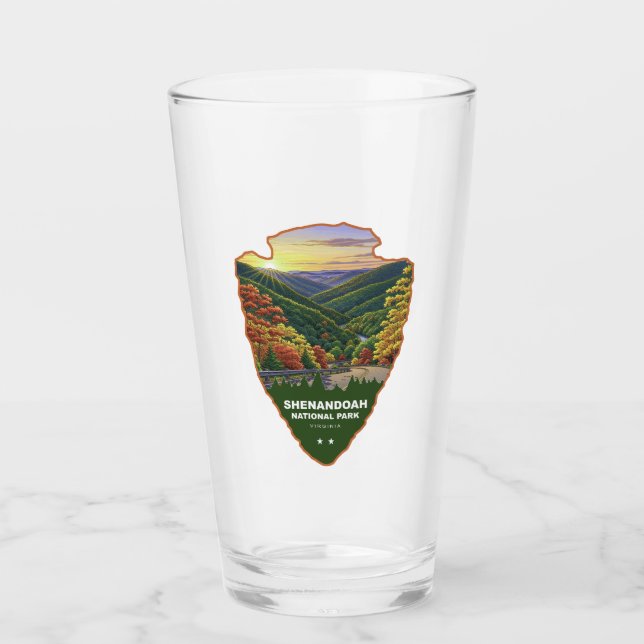 Copo De Pint Parque Nacional Shenandoah Arrowhead (Frente)