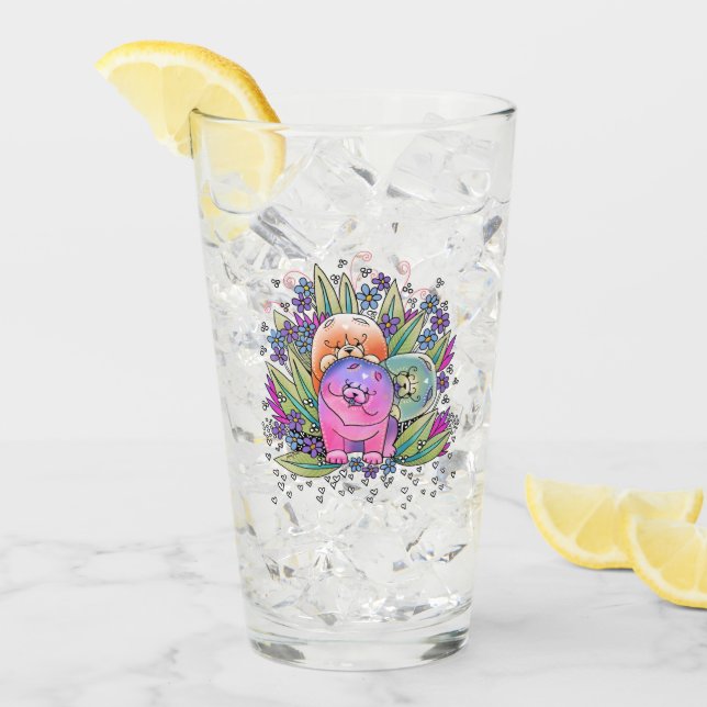 Copo De Pint Parte dianteira & parte traseira do vidro-design (Gelo frontal)