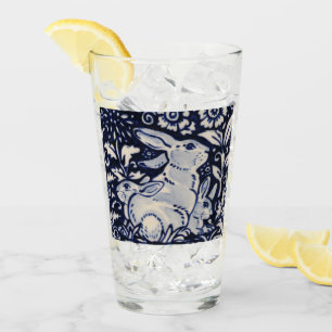 Copo De Pint Páscoa Floral da Família Bunny do Coelho Azul e
