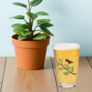 Copo De Pint Pássaro