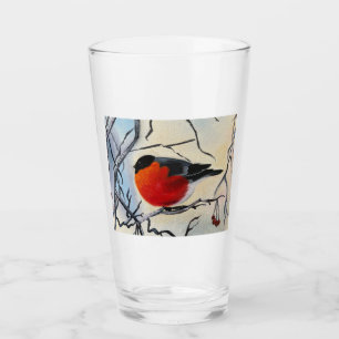 Copo De Pint Pássaro vermelho