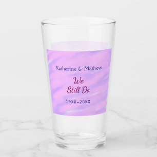 Copo De Pint Pastel rosa púrpura Aniversário da renovação da Vo