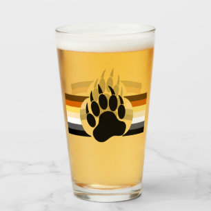 Copo De Pint Pata do Urso do Sinalizador do Orgulho