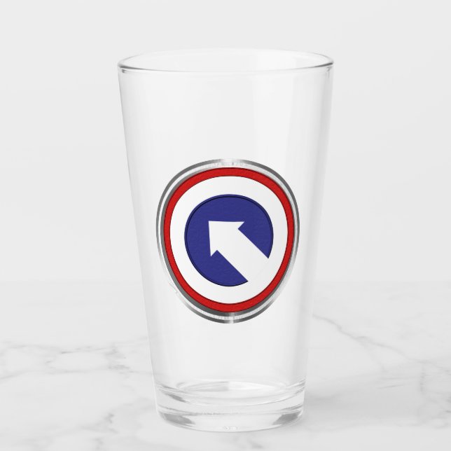 Copo De Pint Patch do Comando de Suporte da 1rua Corps (Frente)