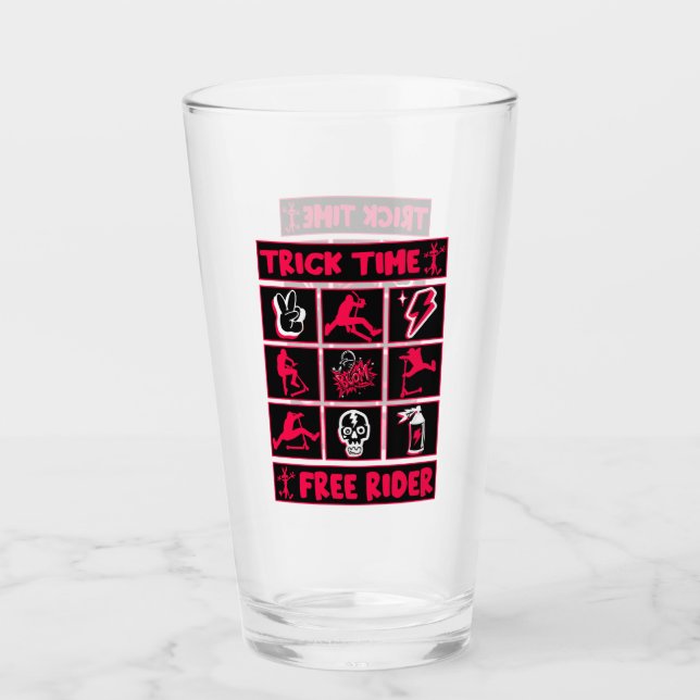 Copo De Pint Patinete de truques de estilo livre (Frente)