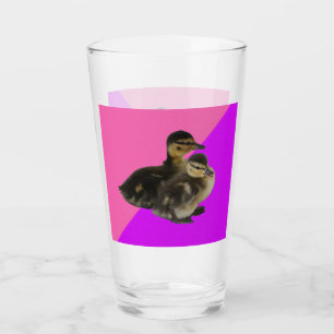 Copo De Pint Patinhos em Sorvete de Framboesa Rosa e Roxo
