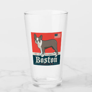 Copo De Pint Patriótico Boston Terrier