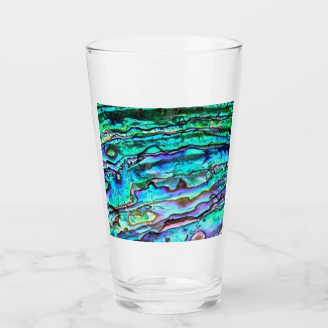 Copo De Pint Paua Shell Abalone Glass tumbler (Frente)