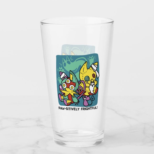 Copo De Pint Paw-sitively Frightful | Monstrous Cats Halloween  (Frente)