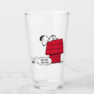 Copo De Pint PEANUTS Padrão vermelho e preto