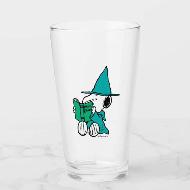 Copo De Pint Peanuts Snoopy Poções Mágicas Halloween (Frente)