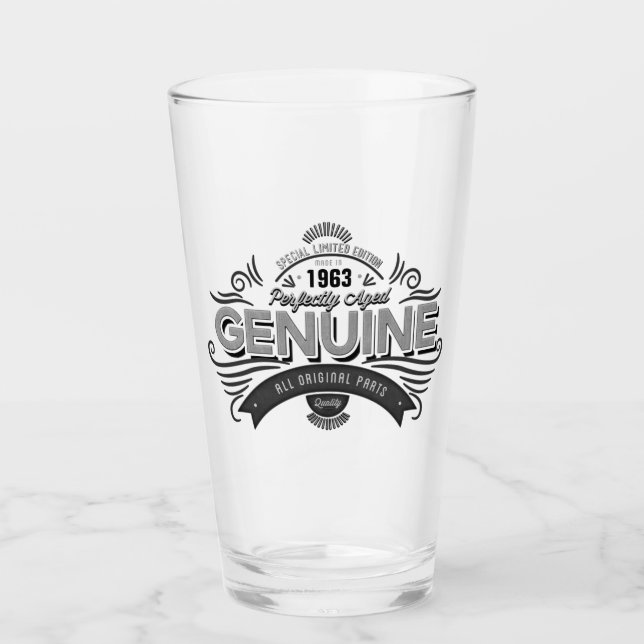 Copo De Pint Peças originais originais de aniversário personali (Frente)