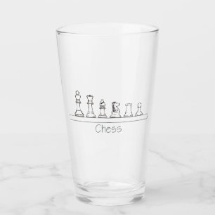 Copo De Pint Pedaços de xadrez arquitetônicos!