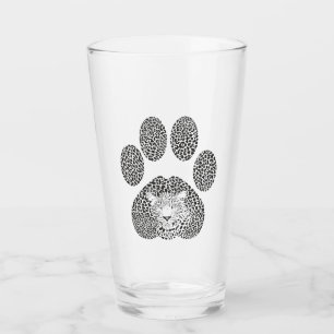 Copo De Pint Pegada do leopardo