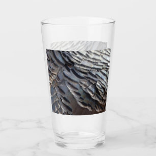 Copo De Pint Penas Turcas Selvagens II Abstrato Nature Design