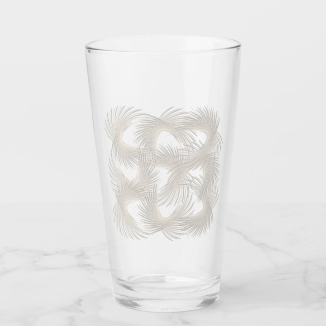 Copo De Pint Penas voadoras brancas (Frente)