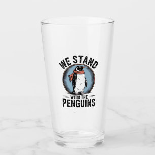 Copo De Pint Penguin Engraçado Resiste Protesto Contra Tarrifs