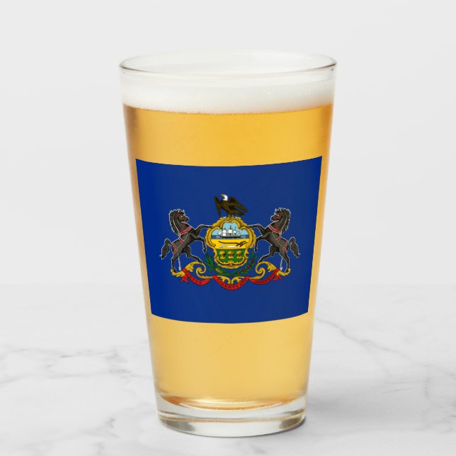COPO DE PINT PENNSYLVANIA FLAG (Frente (Preenchido))