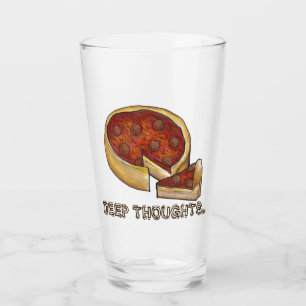 Copo De Pint Pensamentos profundos Pizza de Desperdício em IL d