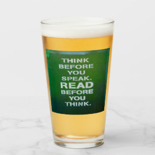 Copo De Pint Pense Antes De Falar Palavras Sábias